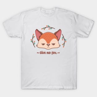 Give no fox pun design T-Shirt